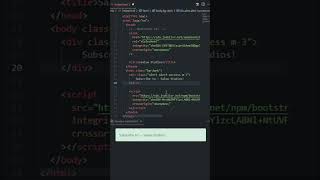 Alert using Bootstrap 5 #shorts #coding