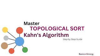 Topological Sort Explained! Kahn’s Algorithm for Beginners
