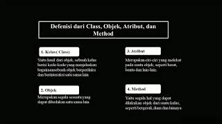 Apa itu Class, Objek, Atribut, dan Method ?