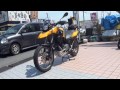 粋な女性ライダー　彼女とタンデム　2014　bmw f650sg スーパーモタード　bmw motorrad f 650 gs datasheet　鮮やかな黄色　イエロー