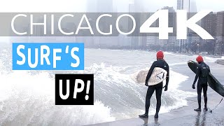 🌊MASSIVE WAVES SLAM CHICAGO'S LAKEFRONT