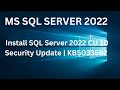 How To install SQL Server 2022 CU 10 security update MS SQL SERVER 2022 | KB5033592 #sqlserver2022
