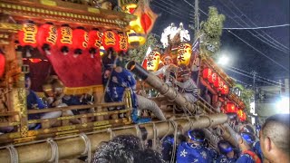 2024.8.02 貴布禰 だんじり 山合わせ⑧【中在家-西櫻木】尼崎市 貴布禰神社 夏祭り