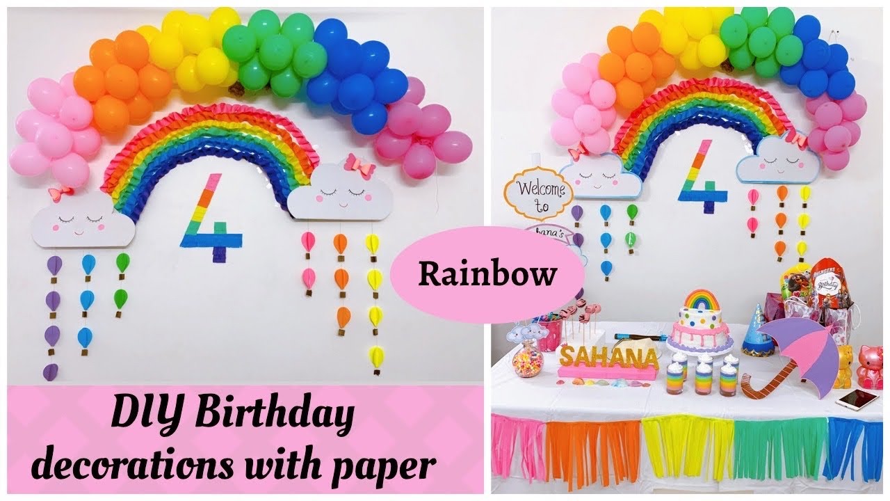 Diy Rainbow Party Decorations