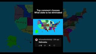 Top comment chooses what state to be eliminated pt.10  #usa #geography