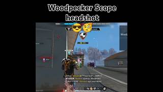 Scope headshot with woodpecker 🔥#freefire #garenafreefire #gaming #viralvideo #shorts #DSPRO