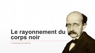 Rayonnement du corps noir