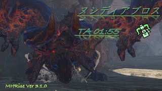 [MHRise] ヌシディアブロス ヘビィボウガン ソロ TA 1:55