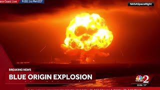 Blue Origin New Glenn rocket explodes on Florida launch pad