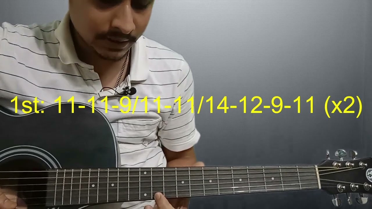 Dil Ko Karaar Aaya Single String Guitar Tabs Lead Lesson Chords Cover ...