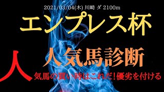 【人気馬診断】エンプレス杯 2021 人気馬の買い時を分析！複勝率100%の馬と条件とは！【地方競馬重賞予想】