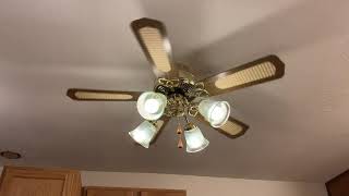 42 inch Craftmade Decorative Ceiling Fan - Polished Brass \u0026 Cane