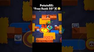 PotatoBS Free Rank 50 Ahh Strategy ☠️😭 #shorts #brawlstars