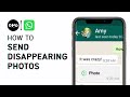 How to Send Disappearing Photos on WhatsApp