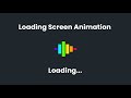 CSS Loading Screen Animation | Loading Screen HTML CSS @codehal