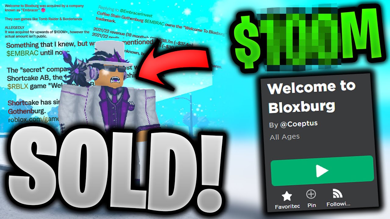 Welcome To Bloxburg Got Sold Youtube