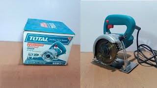 Unboxing TOTAL Marble cutter machine.