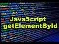 JavaScript for getElementById