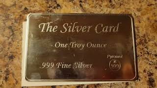 Pyromet The Silver Card must have edc item! quick review! #edc #youtube #silver #video #videos #card