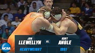 WWE's Kurt Angle vs. Jon Llewellyn | 1991 NCAA title match