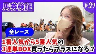 【馬券検証】全レース1番人気から5番人気の3連単BOXを買ったらトータルプラスになる？