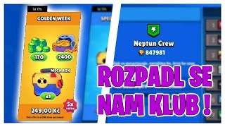 ROZPADL SE NÁM CLUB! 😭 + DALŠÍ UTRÁCENÍ 🙃👌 | Brawl Stars CZ/SK