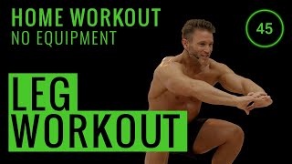 10 Minute Leg Workout | No Equipment Home Workout