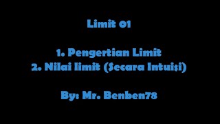 Limit 01   Pengertian dan Nilai Limit Secara Intuisi