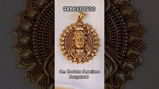 9886130900 Om Namah Shivaya 30 gm Gold Shiva Pendant Design only Om Barlota Jewellers #shiva #om