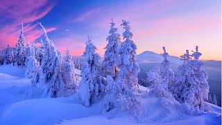 Чарующая красота зимней природы! Очень нежная, спокойная, приятная музыка Для отдыха