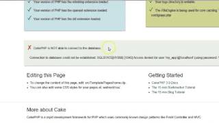 cakephp 3 x tutorial 7 connecting to database