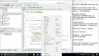 Java PostgreSQL Connection JDBC windows