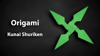 Origami: Kunai Shuriken / Ninja Star - How to Fold
