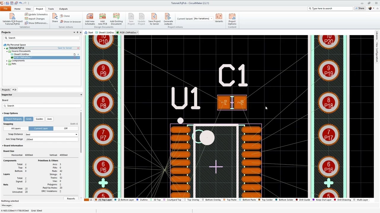 Start To Finish Board Design Tutorial For CircuitMaker 2 - YouTube