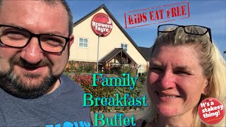 Family Breakfast Buffet at the Rhubarb Triangle, Brewers Fayre, Wakefield.