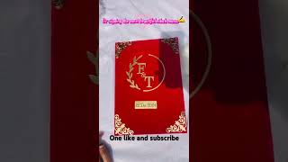 Nikah booklet ❤️#youtubeshorts#video@rasmakasim