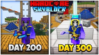 I Survived 300 Days of Skyblock in Hardcore Minecraft