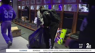 Ravens players clean out lockers, say goodbye until next time