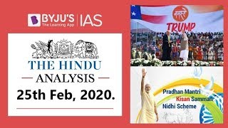 'The Hindu' Analysis for 25th Feb, 2020. (Current Affairs for UPSC/IAS)