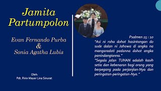 Jamita Partumpolon EVAN dan Sonia- Psalmen 25 : 10 | Pdt. Ririn Mayer Lina Sinurat