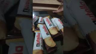 NUTELLA🍫 FERRERO🤎 B-READY Wafers!!😍😋🤤👅👍🏻👌🏻💯#shorts