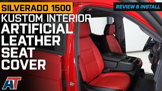 2019+ Silverado Kustom Interior Custom Leather Seat Covers Installation! @AmericanTrucksChevyGMC