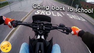 Going Back To School | Motovlogg 50cc | Derbi Senda