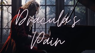 Dracula's Piano Room | 1 Hour of Sad & Dark Vampire Melancholic Piano with Rain | Dark Academia