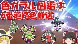 【ポケモン剣盾】めざせ色図鑑完成③6番道路【ガラル色図鑑】ゆっくり実況