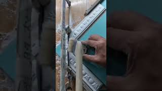 How to cut gypsum cornice corners #shorts