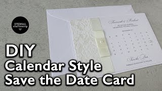 DIY Calendar Style Save the Date | Wedding Invitation DIY