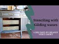 How to get perfect stencil lines using gilding wax