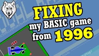 Rescuing an old QBASIC game from 1996 and making it playable: Oval Racer gets revisited