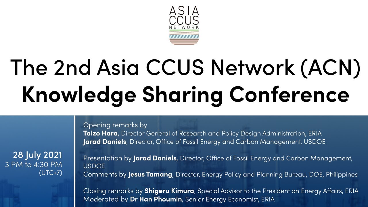 ERIA | 2nd Asia CCUS Network Knowledge Sharing Conference - YouTube